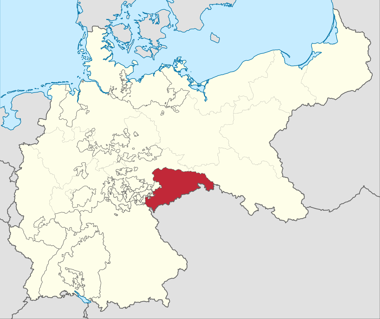 Royaume de Saxe au sein de l'Empire allemand
